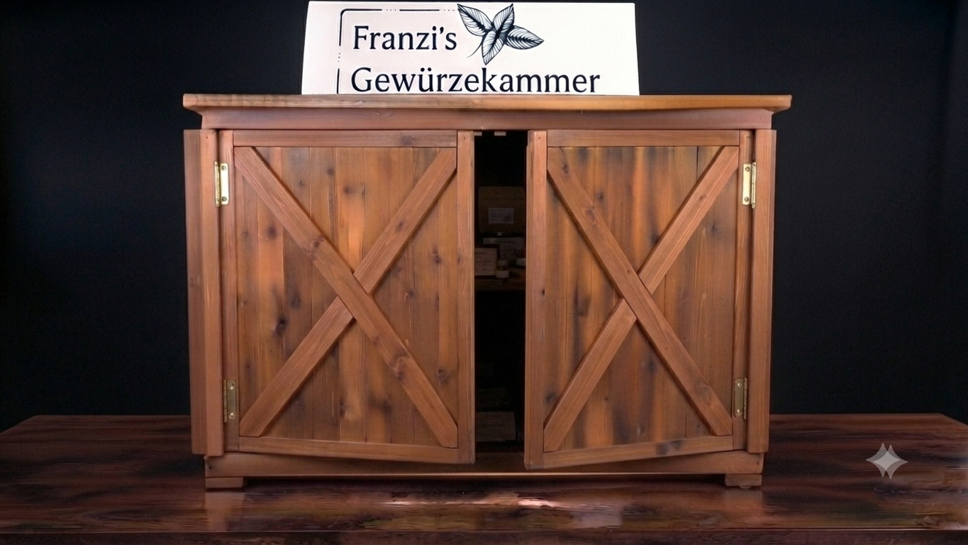 Schrank leicht geöffnet